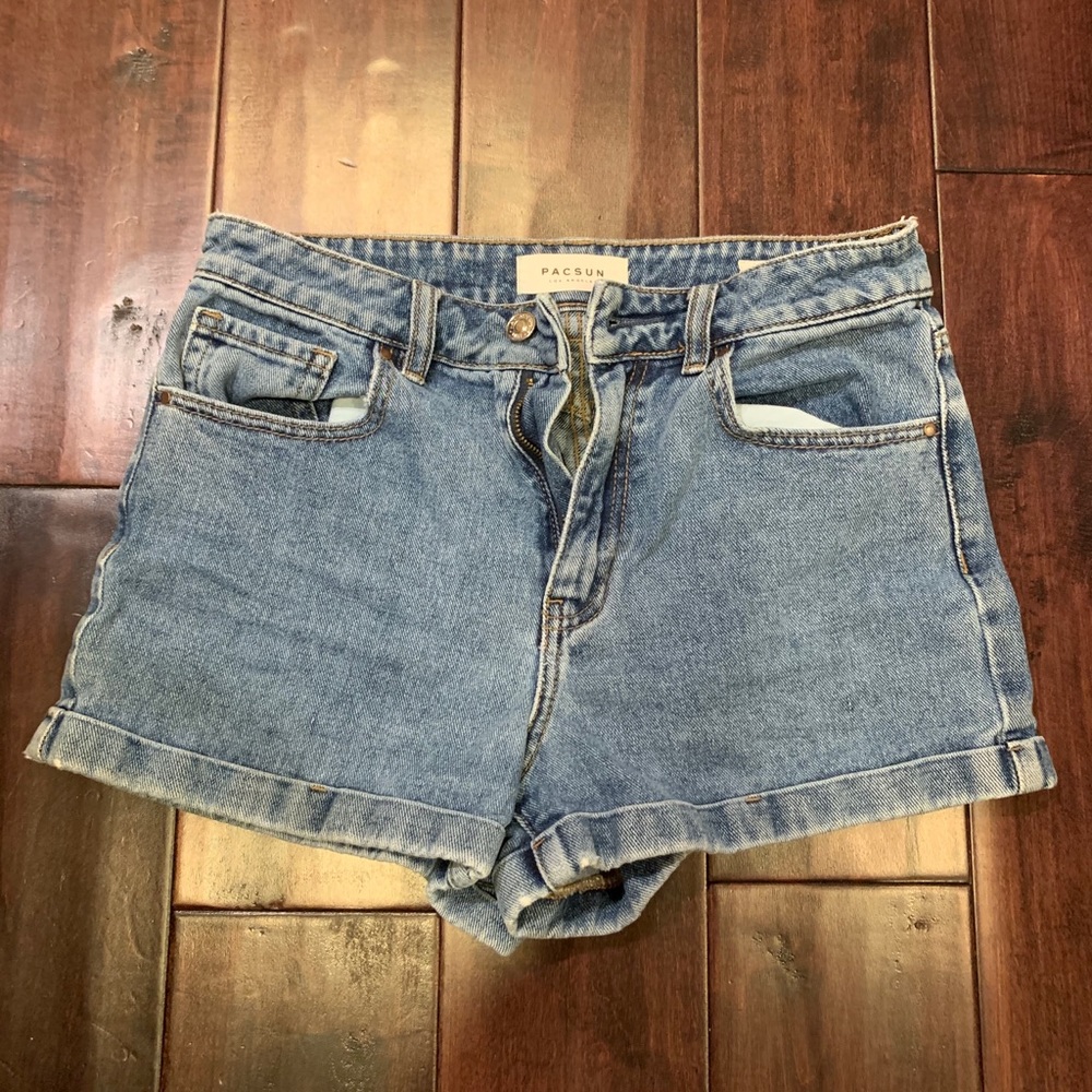 Size 26 Pacsun blue Mom shorts